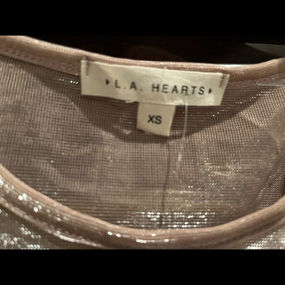 LA Hearts shimmery see through top size XS pacsun - Picture 7 of 7